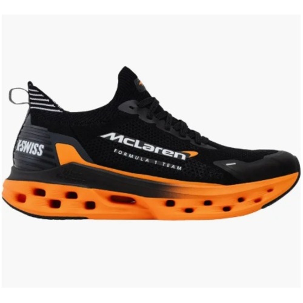 K-Swiss McLaren Impulse Tubes Light Sneaker Formula 1 Team Sport Black Orange 11